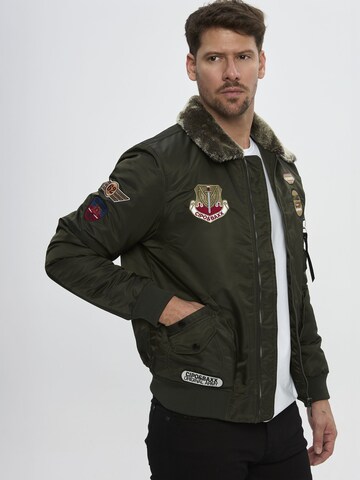 CIPO & BAXX Winterjacke CM232 in Grün