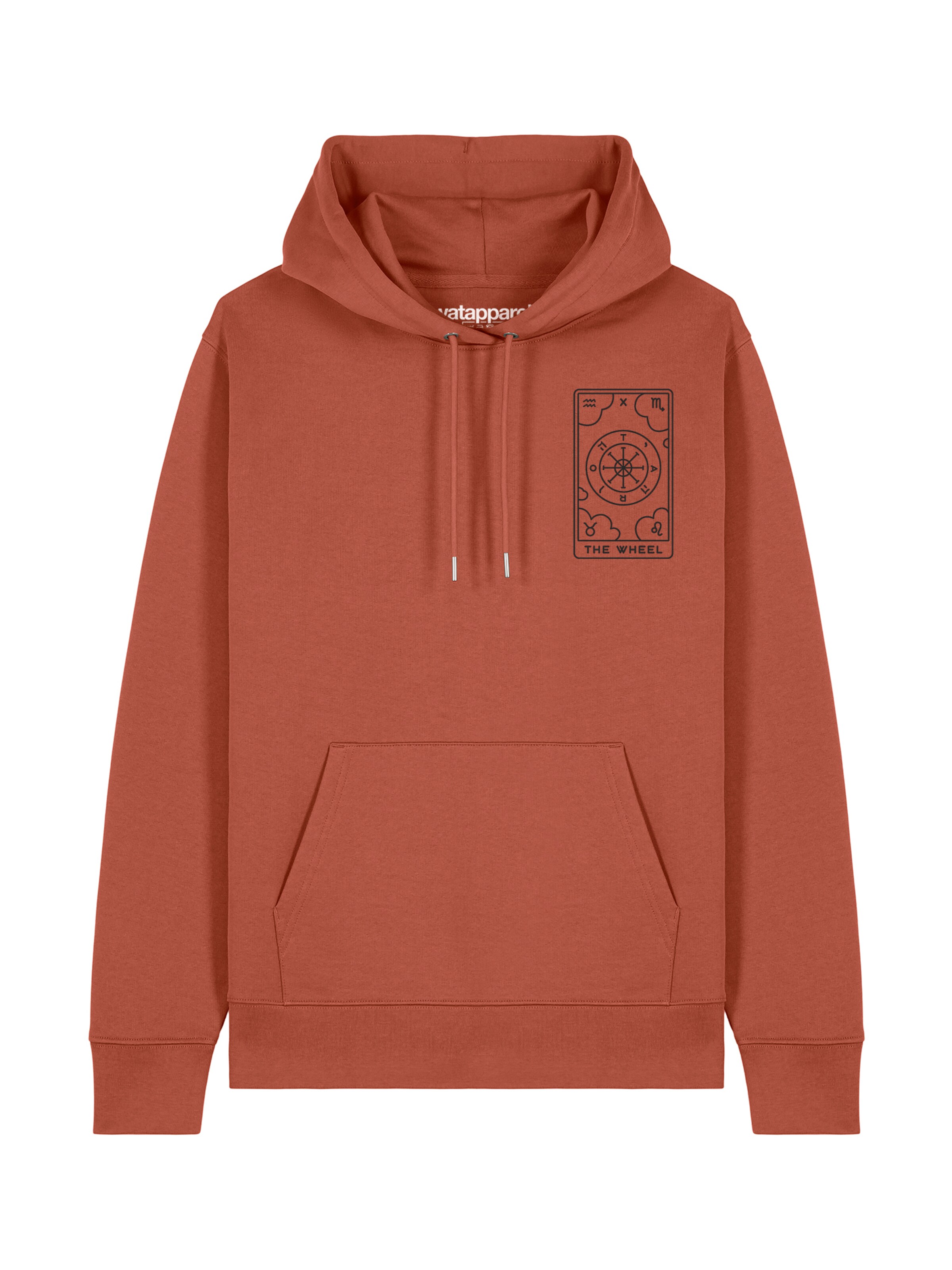 Sweat-shirt 'Tarot The Weel' Watapparel en marron : devant