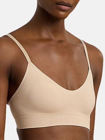 Lauren Ralph Lauren Bralette Bra ' Luxe Smoothing ' in Beige