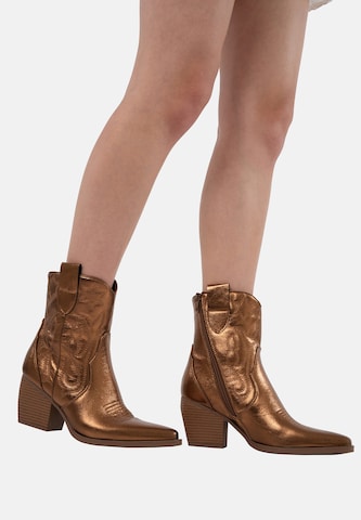 Salinyang Comwboystøvler i guld