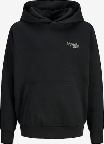 Jack & Jones Junior Sweatshirt 'Kapuzensweatshirt JJROAR SWEAT HOOD JNR' in Schwarz: Vorderseite