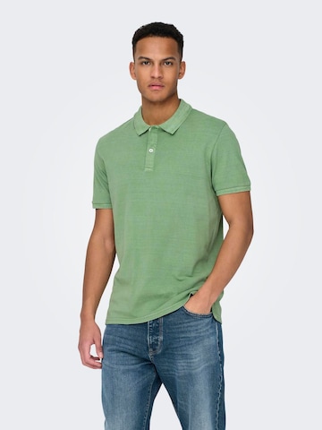 Only & Sons Тениска 'TRAVIS' в зелено