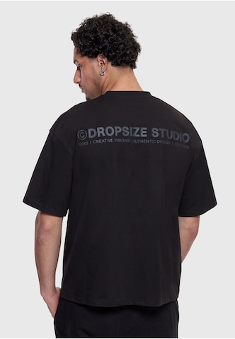 Maglietta di Dropsize in nero: frontale