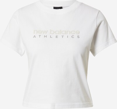 new balance T-Shirt in grau / weiß, Produktansicht