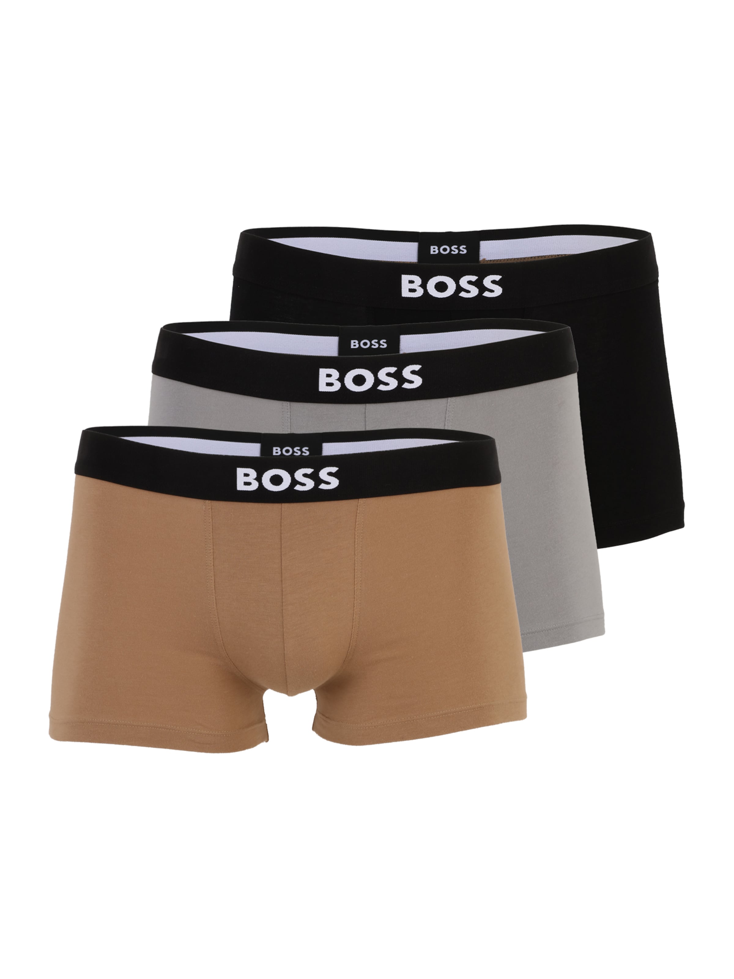 BOSS - Calzoncillo boxer 'David Beckham' en marrón: frente