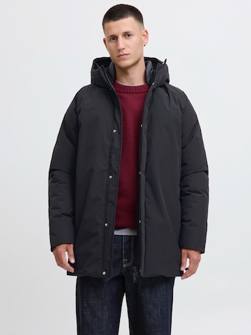 JACK & JONES Χειμερινό παρκά 'JJEWOOD' σε μαύρο: μπροστά