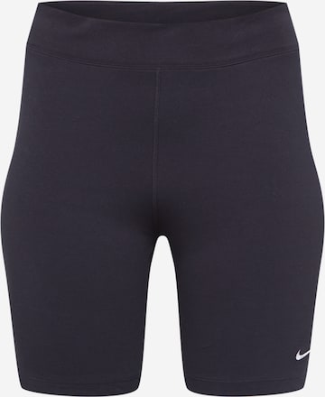 Nike Sportswear Skinny Shorts in Schwarz: predná strana