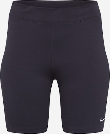 Skinny Leggings de la Nike Sportswear pe negru: față