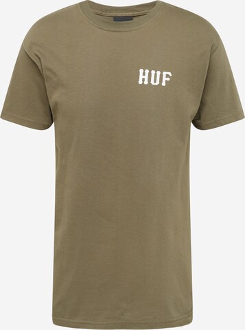 Maglietta di HUF in verde: frontale