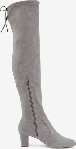 LASCANA Over the Knee Boots in Grey
