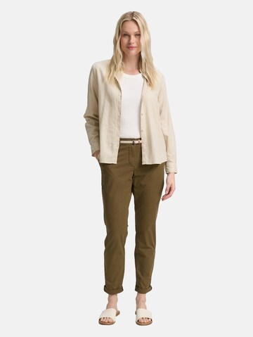 Coupe slim Pantalon chino TOM TAILOR en vert