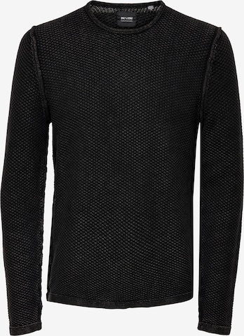 Only & Sons Pullover 'PAVO' in Schwarz: predná strana