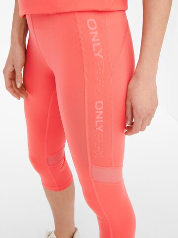 ONLY PLAY Skinny Workout Pants 'Camp' in Orange