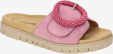 GABOR - Sapato aberto em rosa: frente