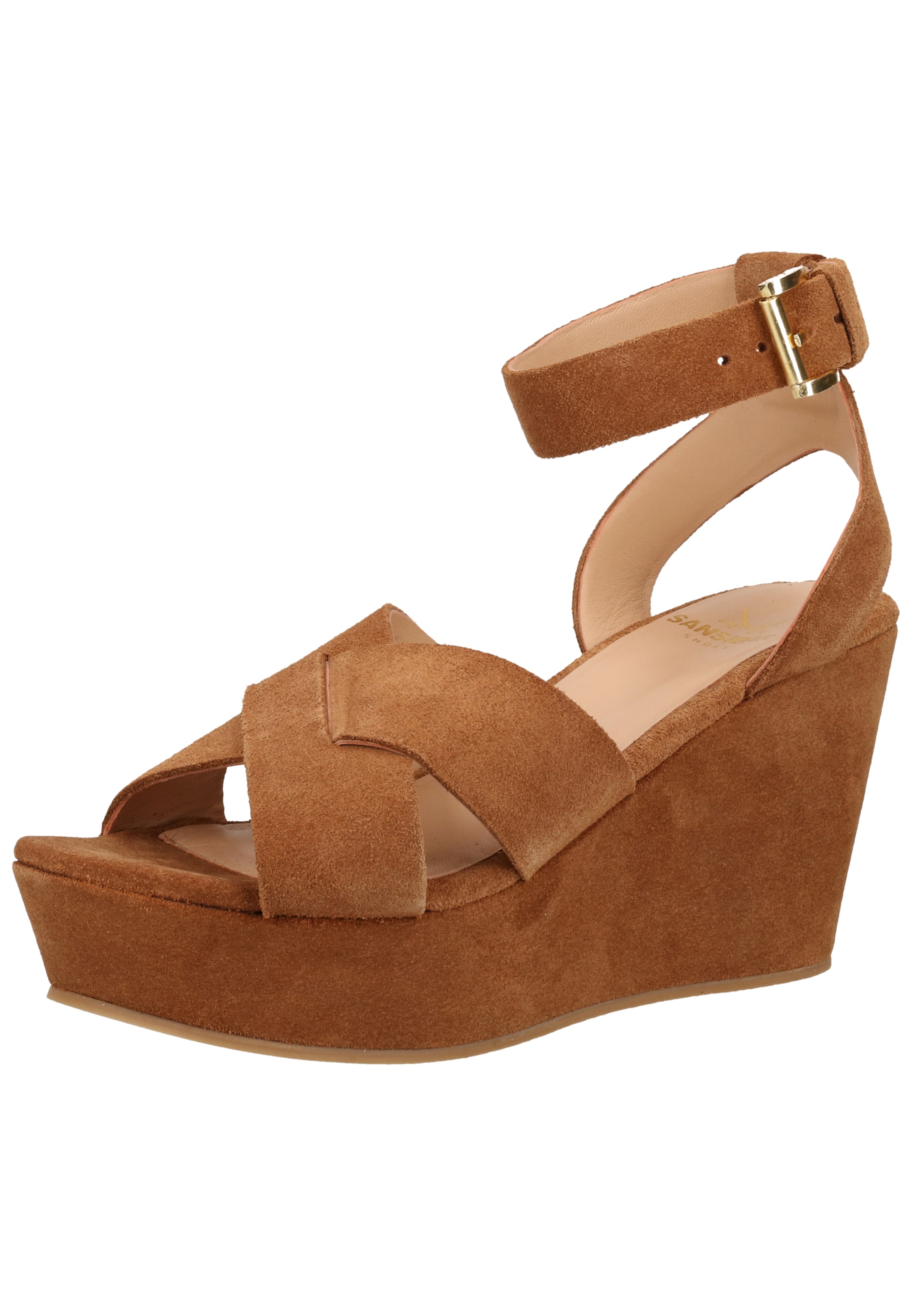 SANSIBAR Sandalen met riem in Bruin: voorkant