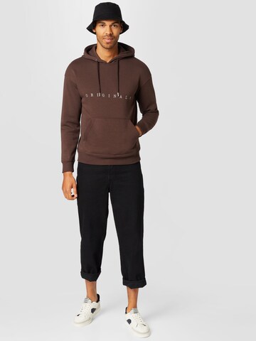 JACK & JONES Sweatshirt 'Copenhagen' in Braun