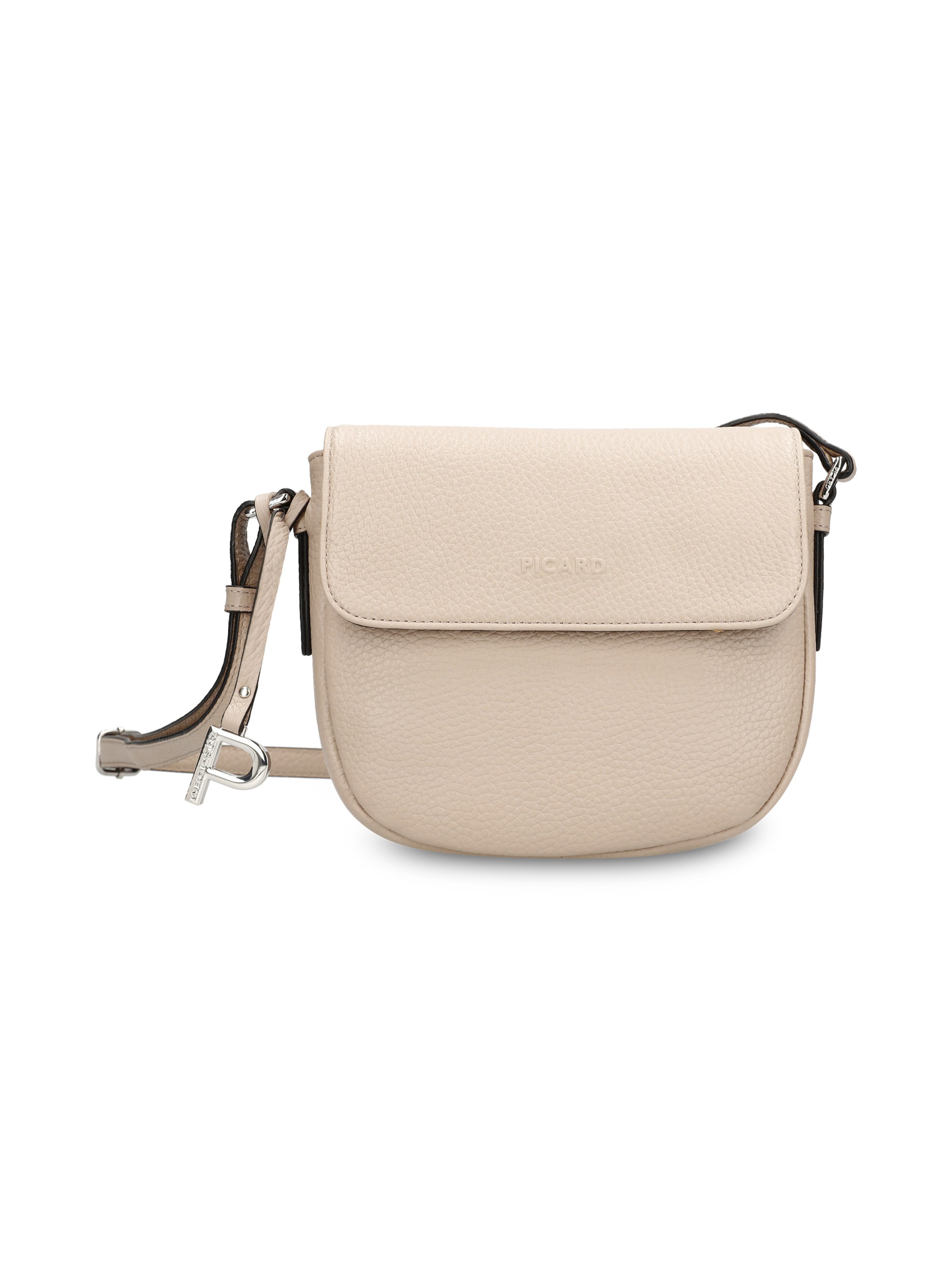 Picard Schultertasche 'Pure' in Grau: Vorderseite