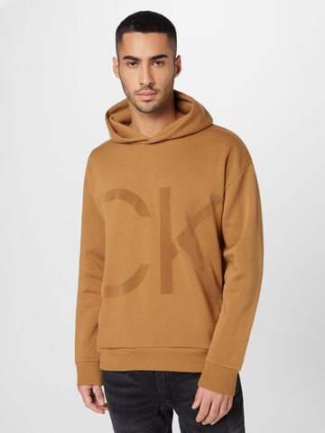 Felpa di Calvin Klein in marrone: frontale
