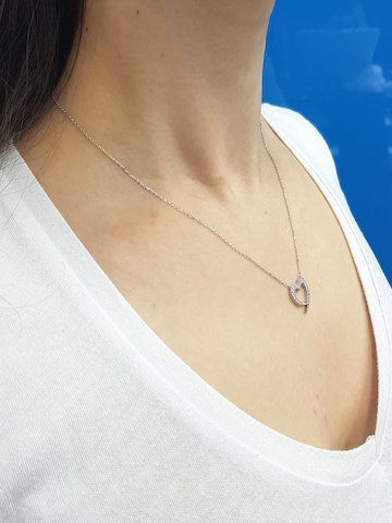 EinStein Diamant Necklace in Silver