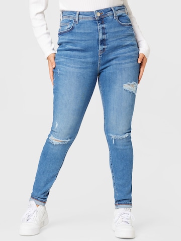 Slimfit Jeans 'AVERY' de la River Island Plus pe albastru: față