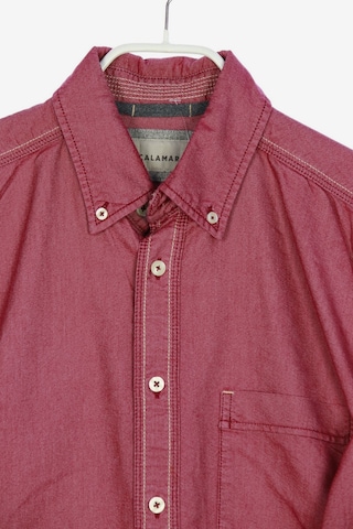 CALAMAR Button Up Shirt in M in Red