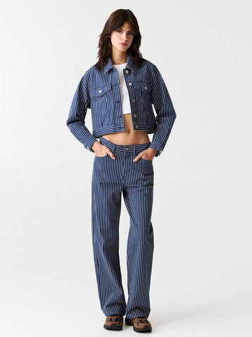 Pull&Bear Wide leg Jeans in Blue