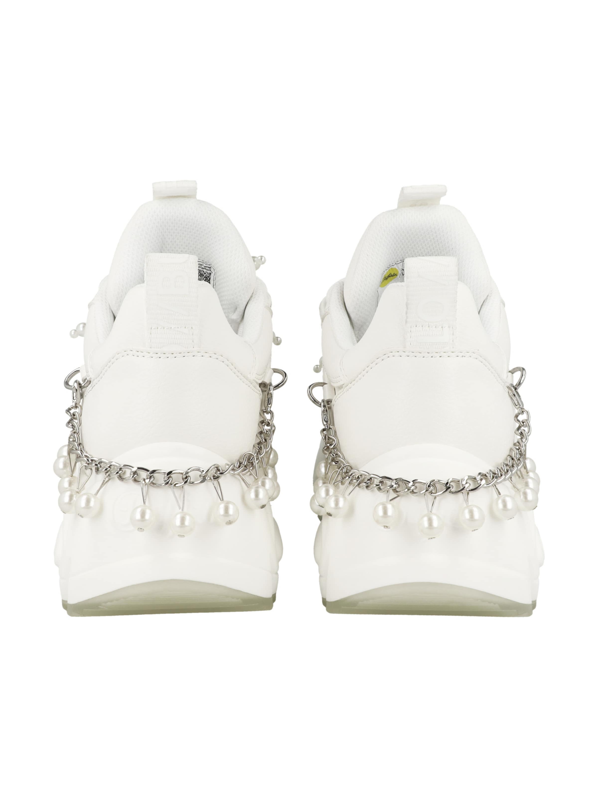 BUFFALO Sneakers 'Binary Chain Pearl' in White