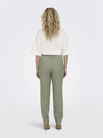 ONLY regular Παντελόνι πλισέ 'CARO POPTRASH' σε πράσινο