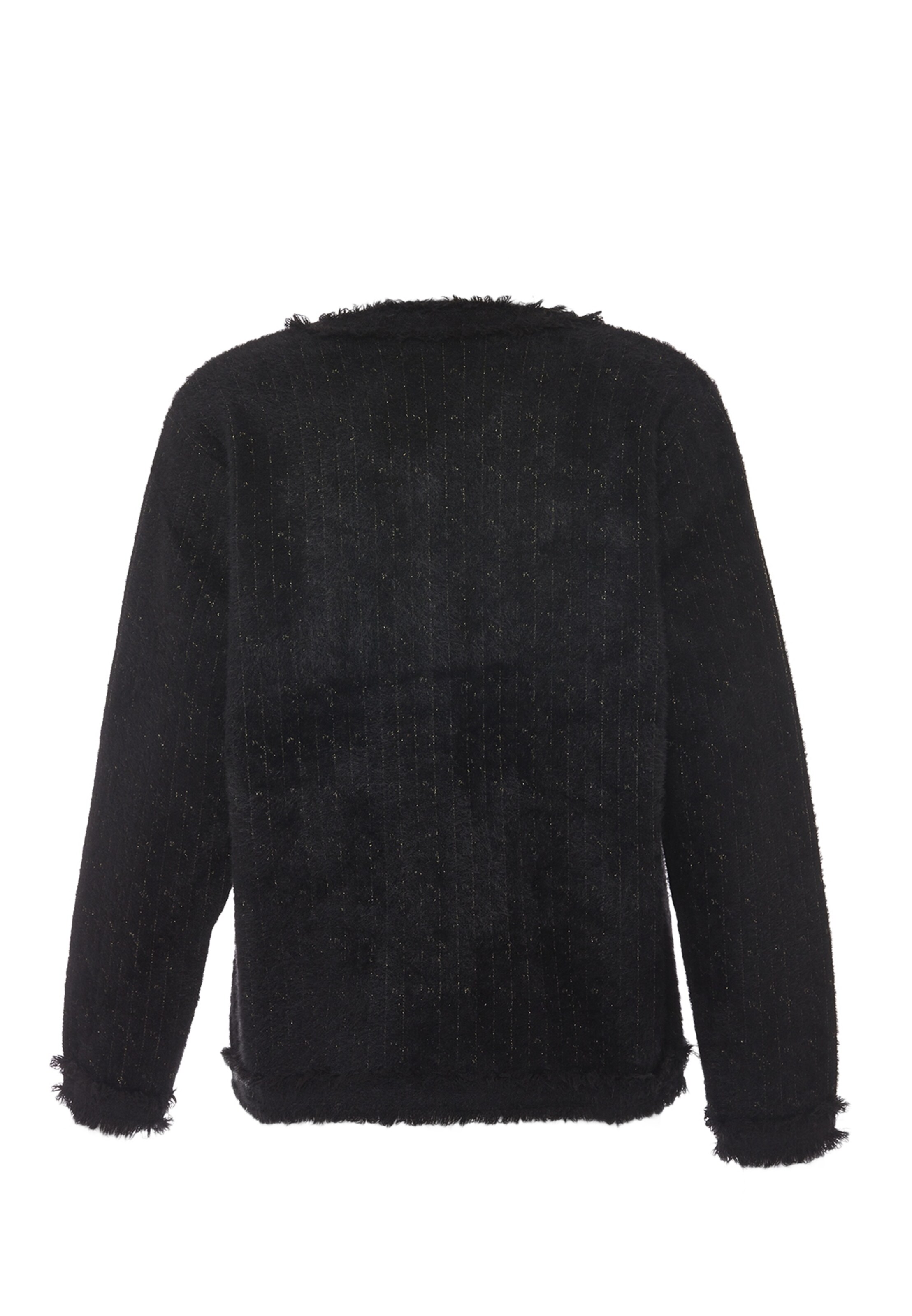 CARNEA Gebreid vest in Zwart