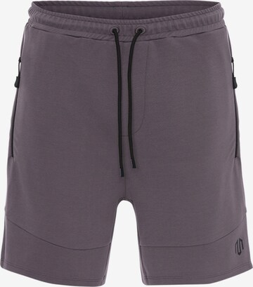 Pantaloni sportivi 'INTERLOCK' di MOROTAI in nero: frontale