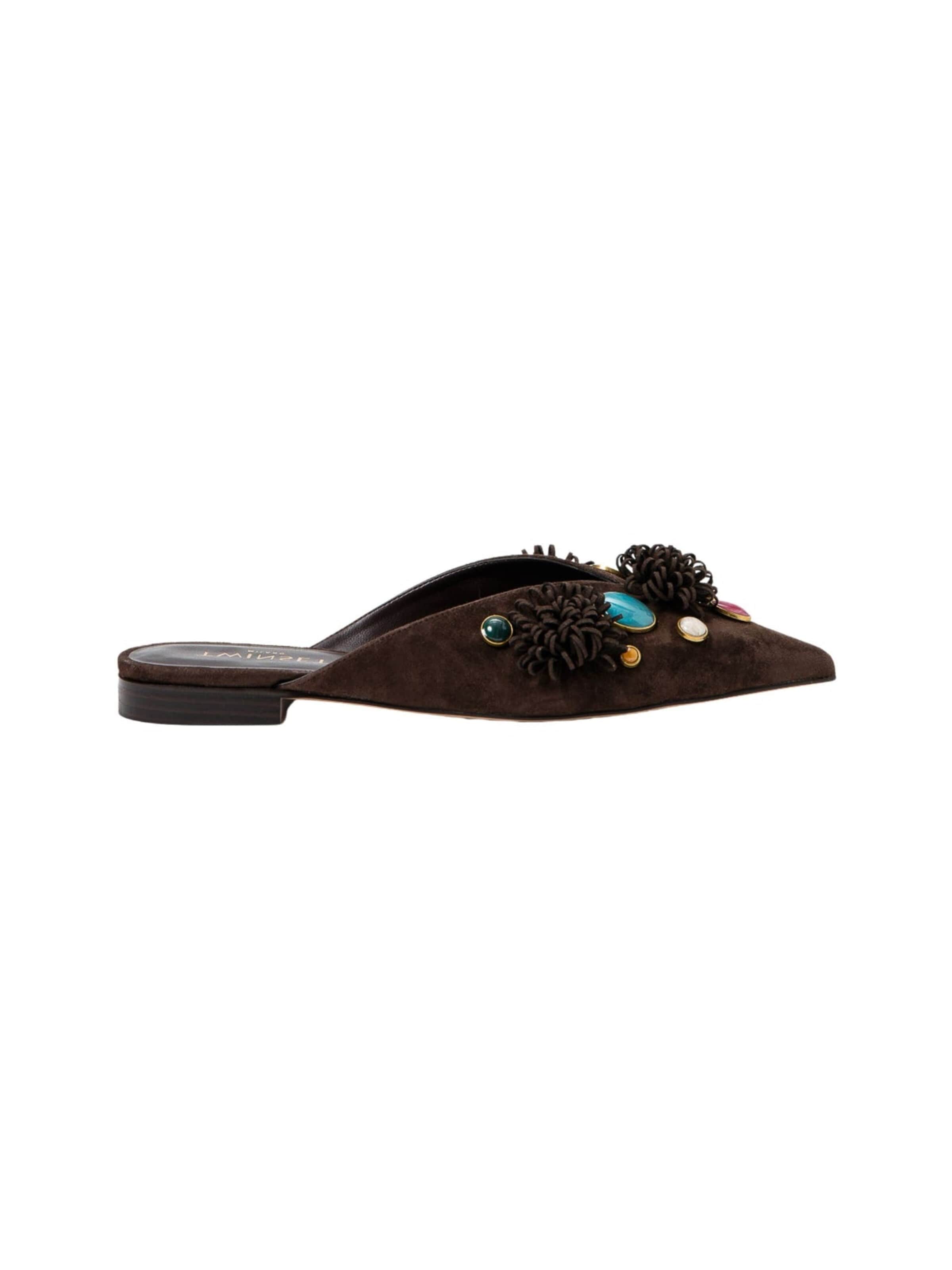 Twinset - Zapatos abiertos '261TGT06012110' en marrón: frente