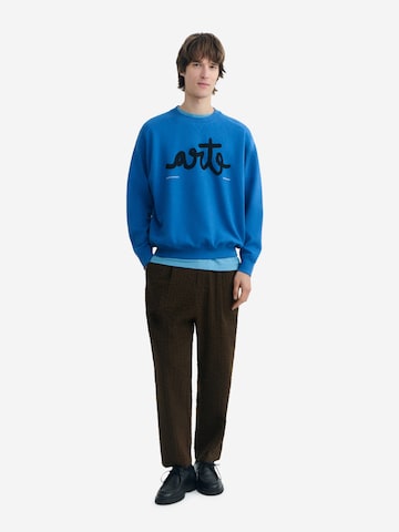 Thinking MU Sweatshirt 'Jadewon' in Blau