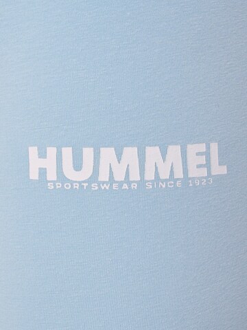 Hummel Skinny Sportshorts in Blau