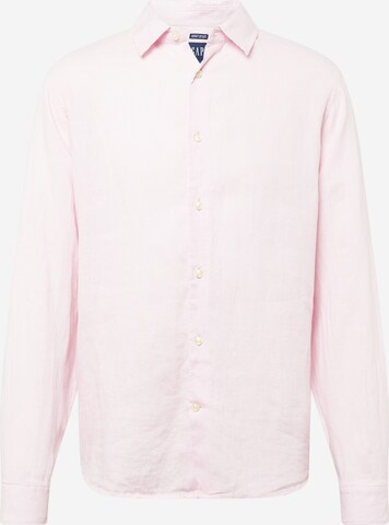 GAP Regular fit Button Up Shirt in Pink: front