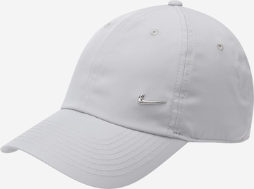 Nike Sportswear Шапка с козирка в сиво: отпред