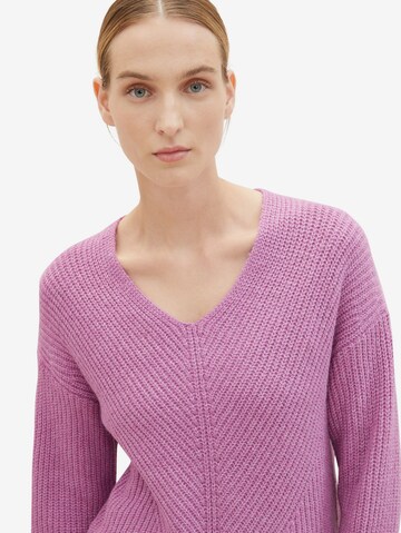 TOM TAILOR Sweater in Purple