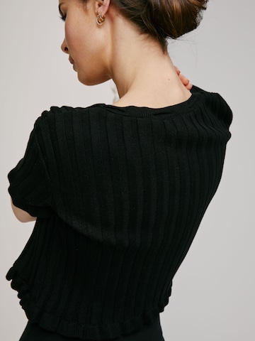 A LOT LESS Knit Cardigan 'Nelly' in Black