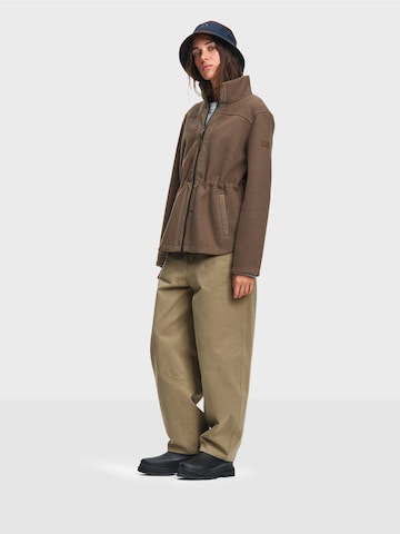 AIGLE Fleecejakke i brun: side