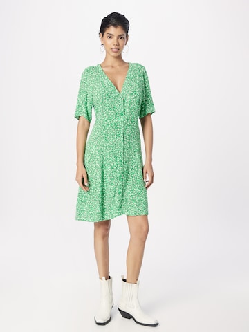 Monki Shirt dress in Green: front