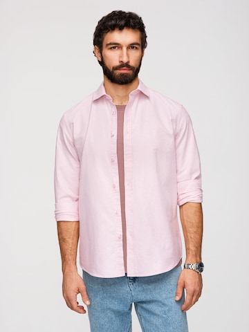 Ombre Regular fit Business shirt in Pink: front