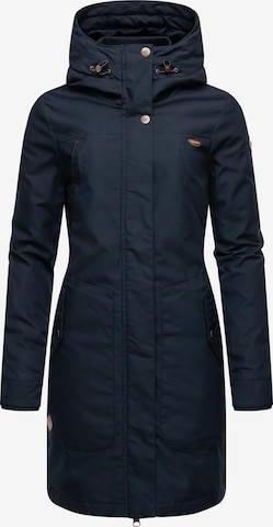 Manteau fonctionnel 'Jannisa' Ragwear en bleu : devant