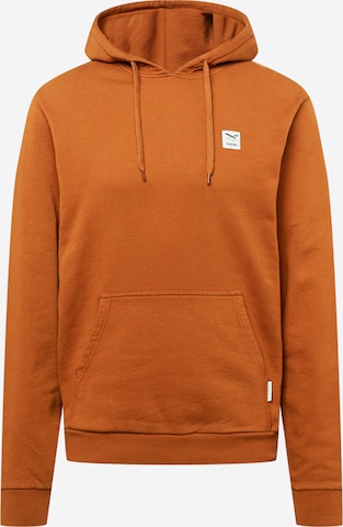 Iriedaily - Sweatshirt 'Gabriel' em castanho: frente