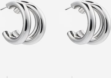 Boucles d'oreilles 'Penelope' Cala Rose en argent : devant