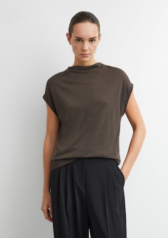 T-shirt COMMA en marron : devant