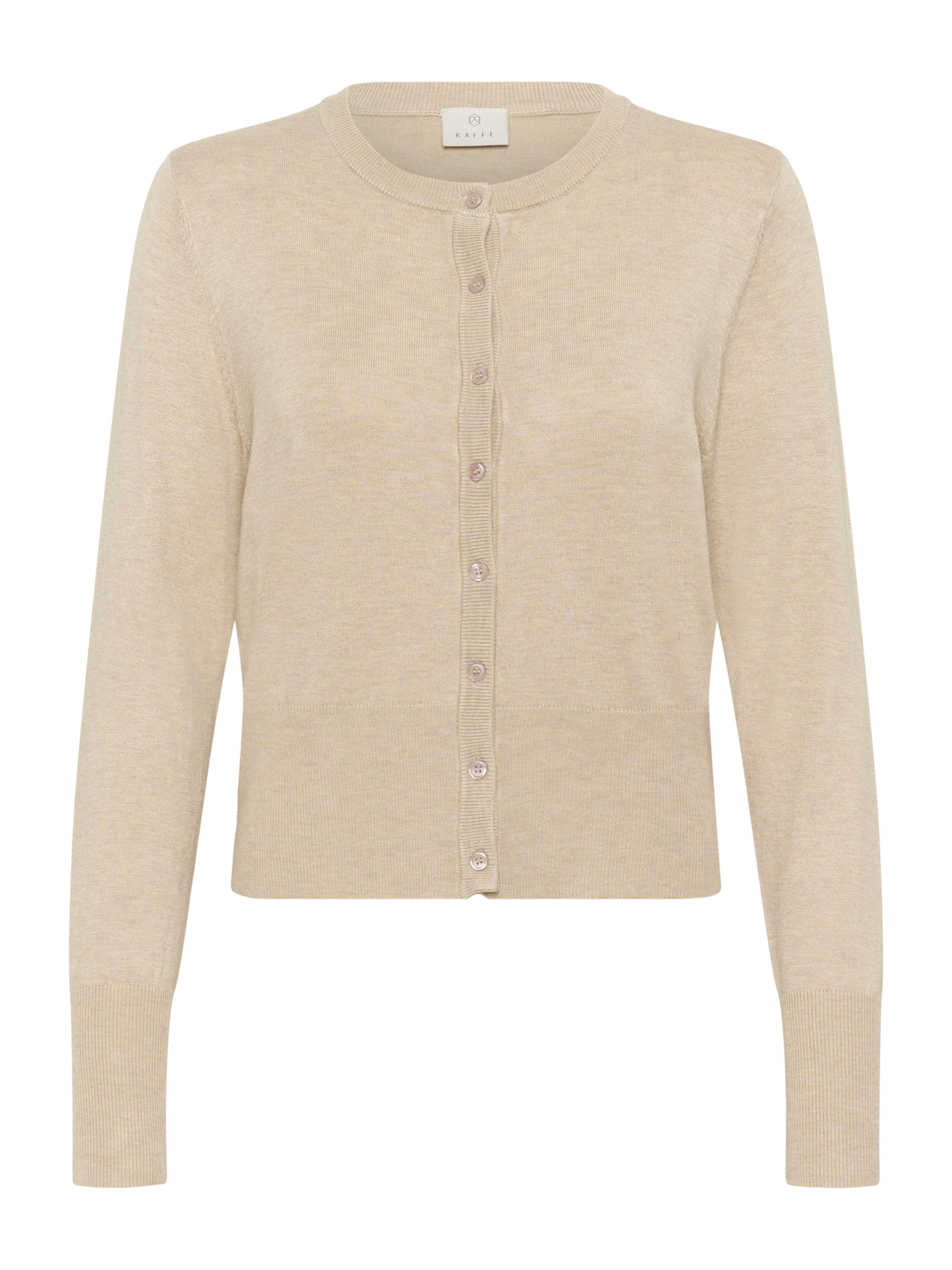 Kaffe Strickjacke 'Lizza' in Beige: Vorderseite