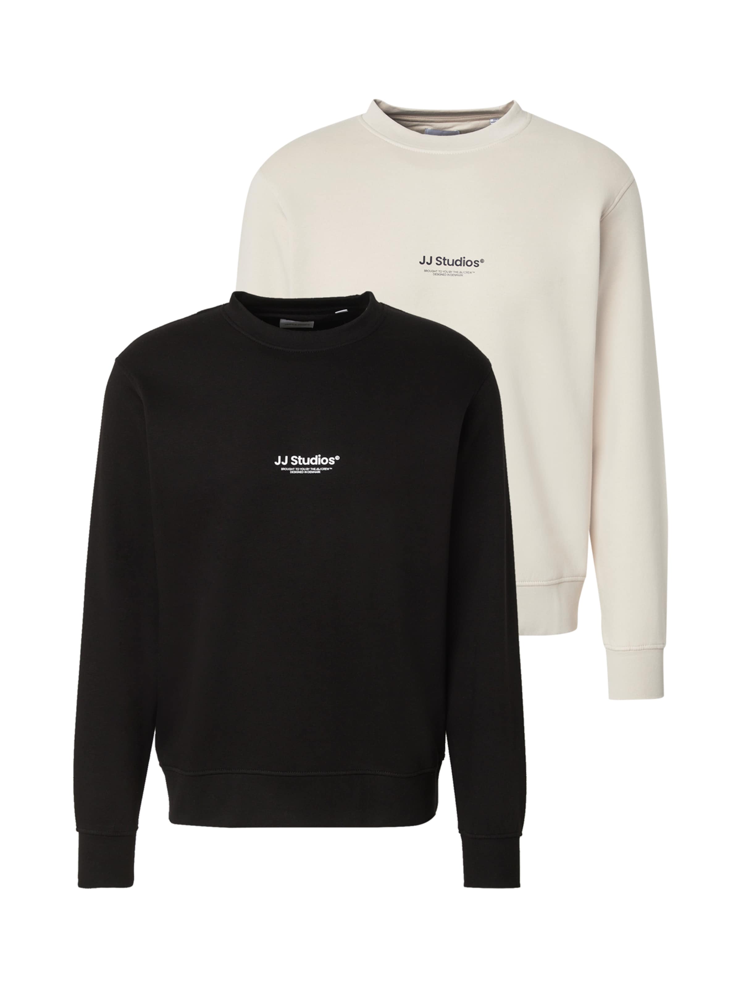 Sweat-shirt 'JHESOHO' JACK & JONES en beige : devant