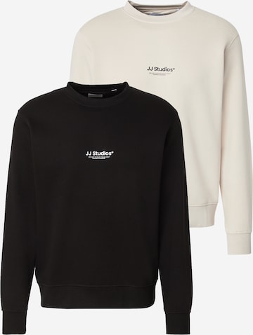 Sweat-shirt 'JHESOHO' JACK & JONES en beige : devant