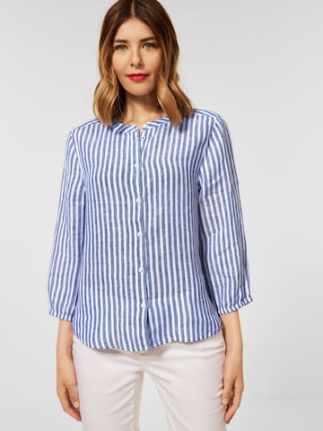 STREET ONE Blouse in Blue: front