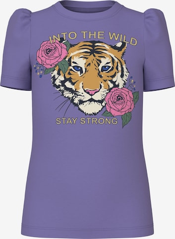 T-Shirt 'KATY' NAME IT en violet : devant