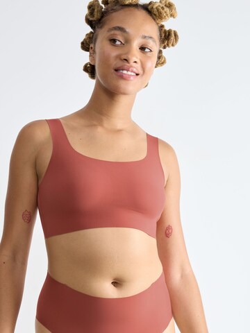 SLOGGI Bralette Bra ' ZERO Feel 2.0 Top ' in Orange: front